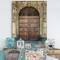Designart - Old Door in Catania, Italy - Vintage Print on Natural Pine Wood